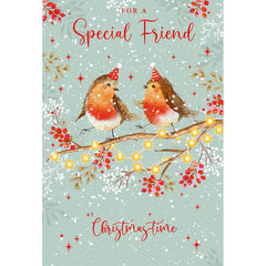Nigel Quiney Robins Special Friend Christmas Card image 0