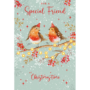 Nigel Quiney Robins Special Friend Christmas Card image 0