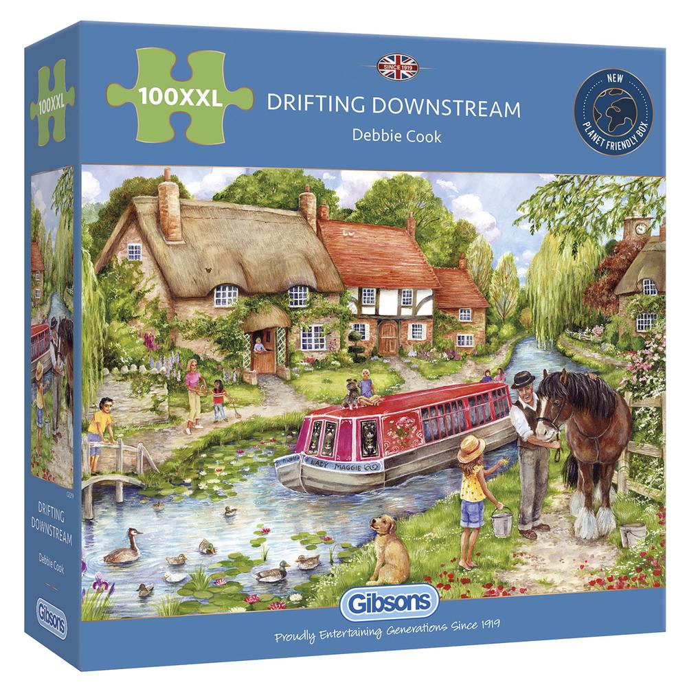 Gibsons Drifting Downstream 100 XXL Piece Jigsaw Puzzle image 0