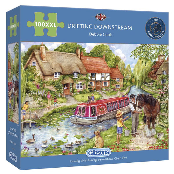 Gibsons Drifting Downstream 100 XXL Piece Jigsaw Puzzle image 1