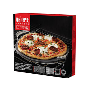 Weber Crafted GBS 13" Round Glazed Barbecue Pizza Stone image 3