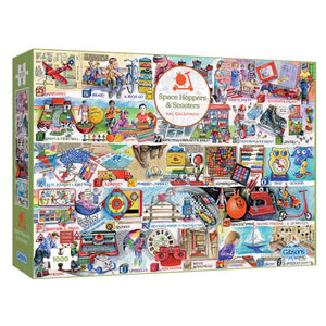 Gibsons Space Hoppers & Scooters 1000 Piece Jigsaw Puzzle image 1