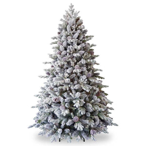National Tree Snowy Dorchester Pine Artificial Christmas Tree - 7.5ft image 0