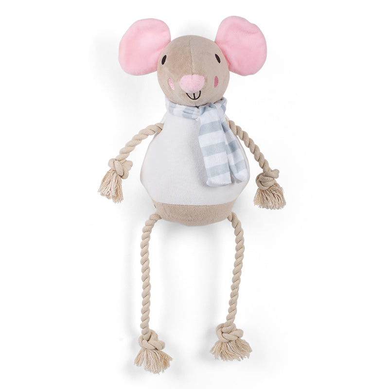 Zoon Mousey Rope-Legs Dog Toy image 0