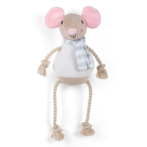 Zoon Mousey Rope-Legs Dog Toy image 0