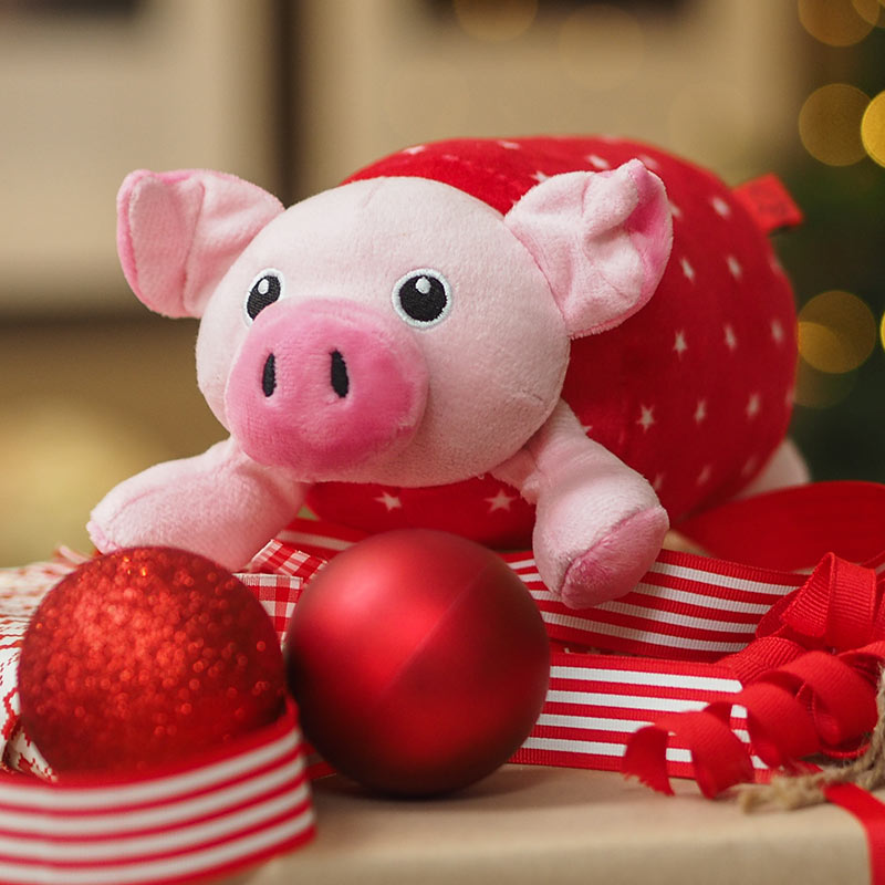 Zoon Pig in Blanket Plush Dog Toy image 0