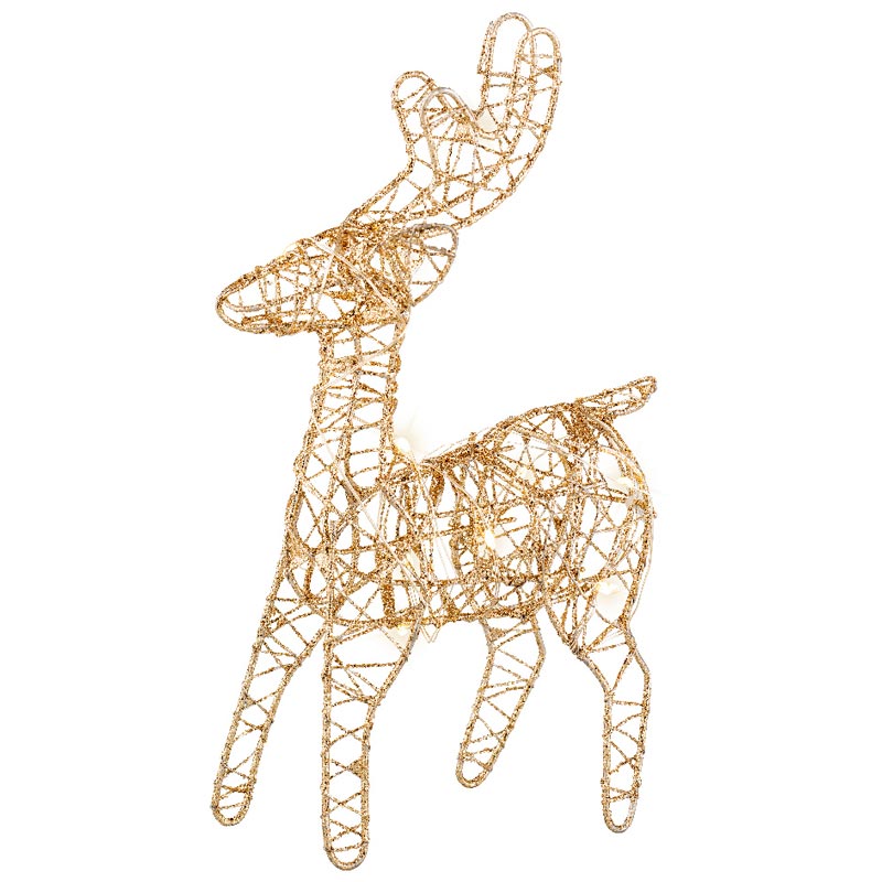 Lumineo Battery-Operated Micro LED Reindeer image 0
