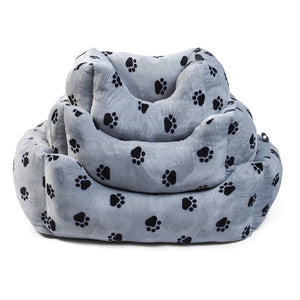 Zoon Snug Paws Grey Square Dog Bed image 3