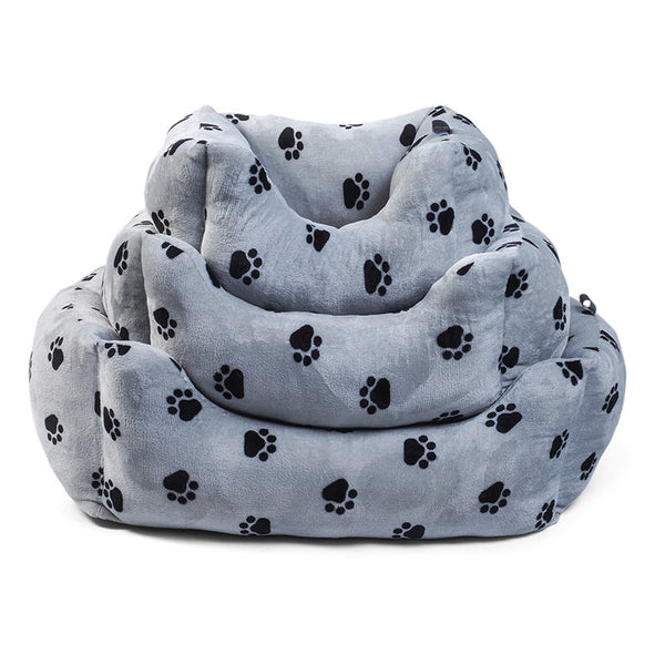 Zoon Snug Paws Grey Square Dog Bed image 3