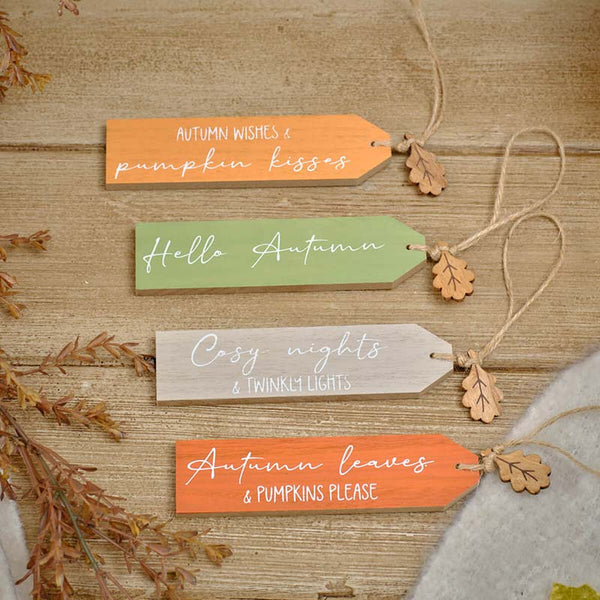 Harvest Home Wooden Tags with Leaf (Sold Separately) image 0