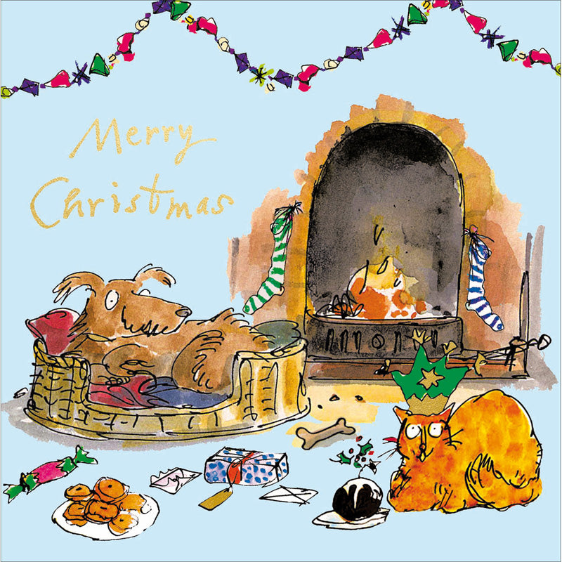 Woodmansterne Dog & Cat Christmas Card image 0