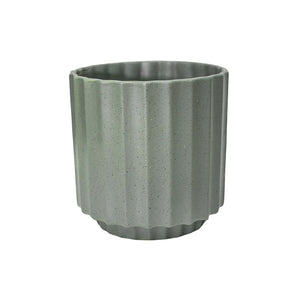 Ivyline Bourton Scalloped Indoor Planter Range - Sage, 16cm image