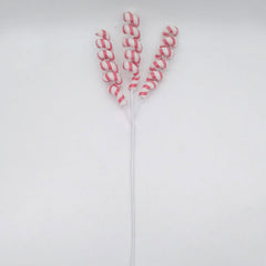 Festive Red & White Candy Cane Spiral Stem image 0