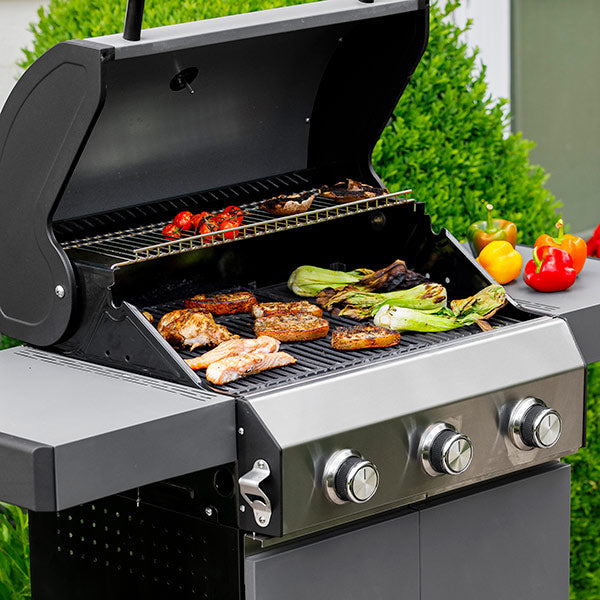 Grillstream Classic 3 Burner Hybrid Barbecue - Matt Grey image 1