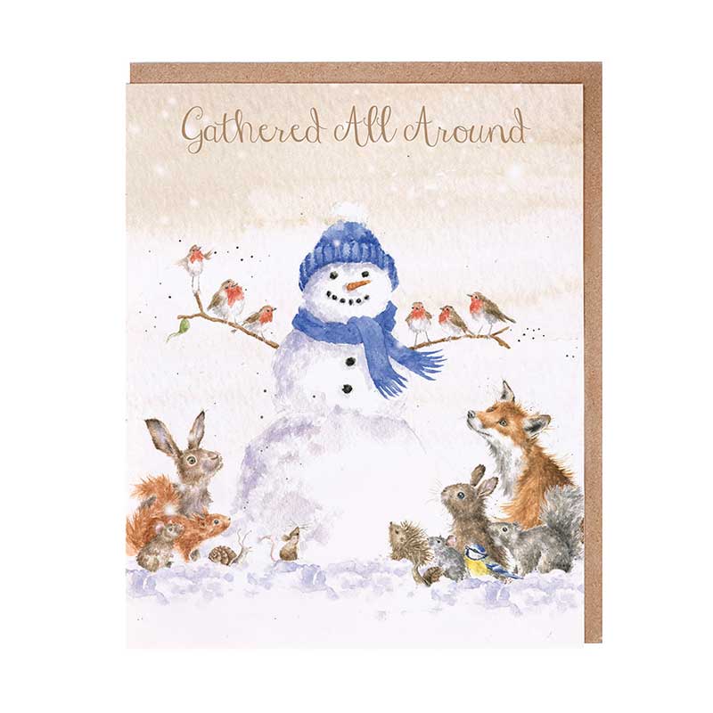 Wrendale Designs Notecard Pack - Gathering All Around (Pack of 8) image 0
