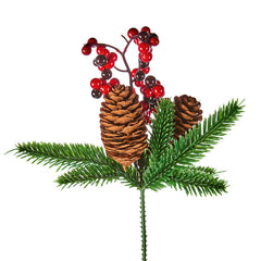 Premier Red Berry & Cone Pick image 0