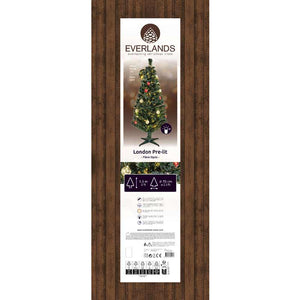 Everlands Fibre Optic London Pre-Lit Christmas Tree - 5ft image 2
