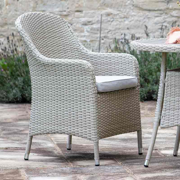 Bramblecrest Tetbury Bistro Set in Nutmeg Weave image 4