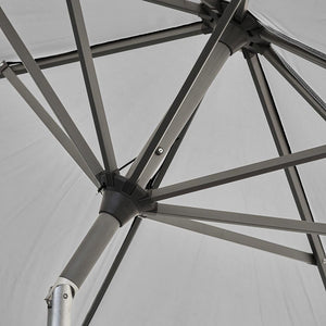 Platinum Riva 3m Round Crank & Tilt Parasol – Luna Grey image 2