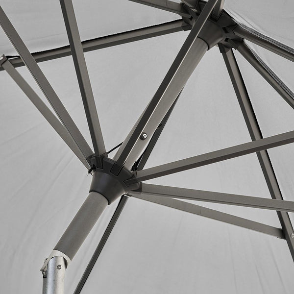 Platinum Riva 3m Round Crank & Tilt Parasol – Luna Grey image 2