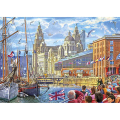 Gibsons Albert Dock, Liverpool 1000 Piece Jigsaw Puzzle image 0