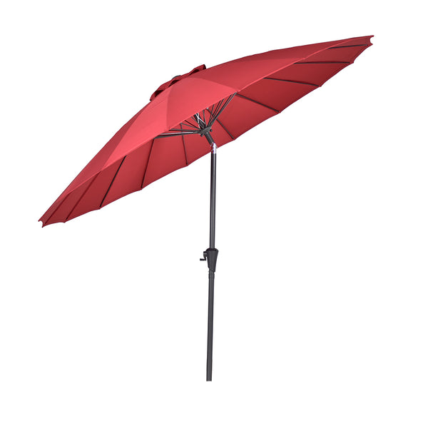 Bramblecrest Shanghai 2.7m Crank & Tilt Parasol - Claret Red image 3