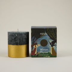 St Eval Winter Thyme Gold Half Dipped Candle image 0