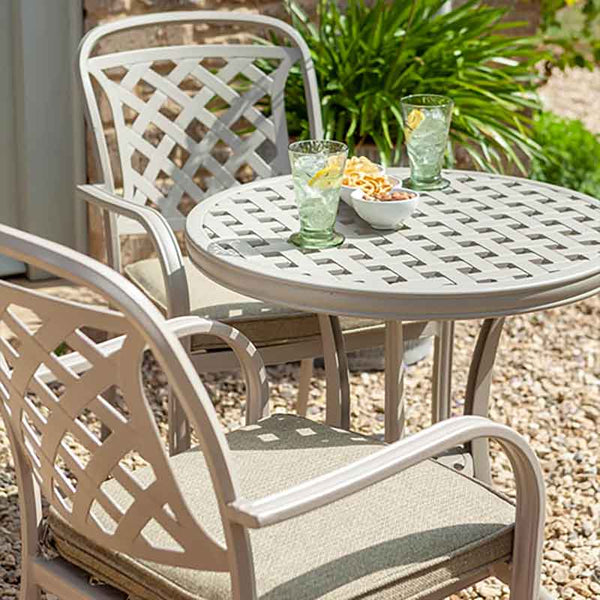 Hartman Berkeley Garden Bistro Set in Maize with Wheatgrass Cushions image 1