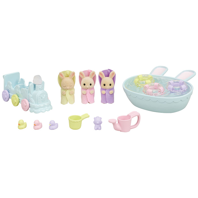 Sylvanian Families Triplets Baby Bathtime Set image 0
