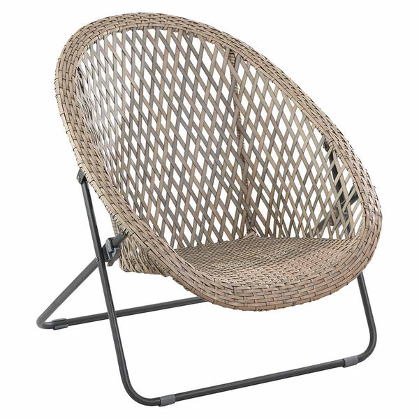 TOBS Foldable Garden Bistro Set in Grey Faux Rattan image 5