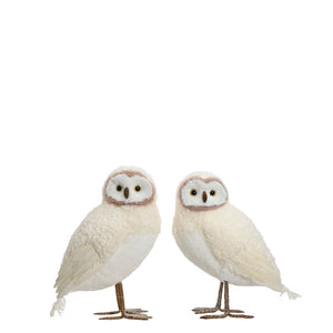 Decoris Faux Fur Owl (Assorted Designs) - 21cm image