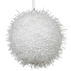 Decoris Foam Bauble in Winter White image 0