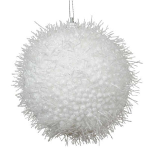 Decoris Foam Bauble in Winter White image 0