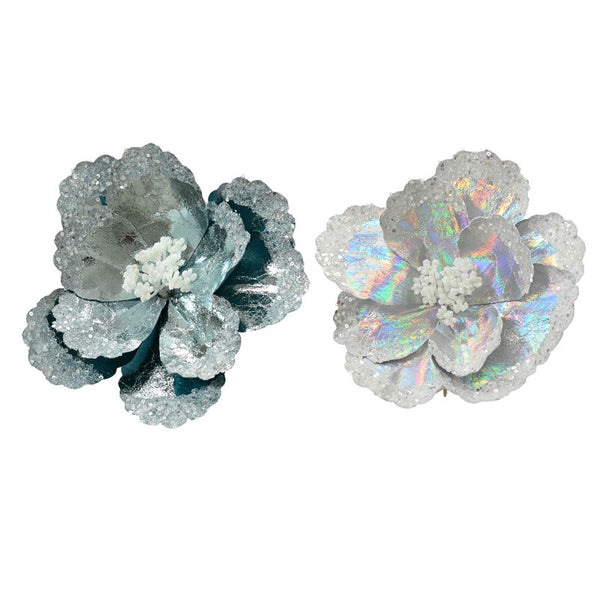 Everlands Flower Clip with Glitter (Assorted Designs) image 0