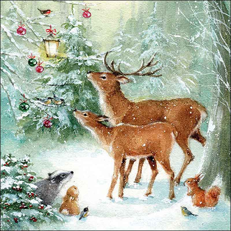 Ambiente Paper Napkins - Forest Celebration (Pack of 20) image 0