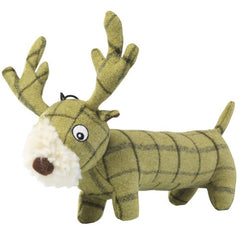 House of Paws Tweed Plush Long Stag Dog Toy image 0