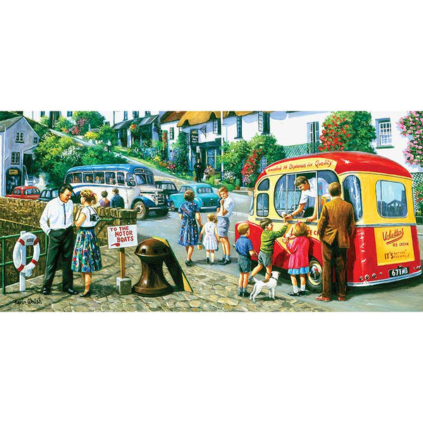 Gibsons Ice Cream By The River 636 Piece Puzzle image 0