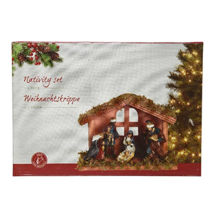 Christmas Nativity Scene with 6 Figures image 1