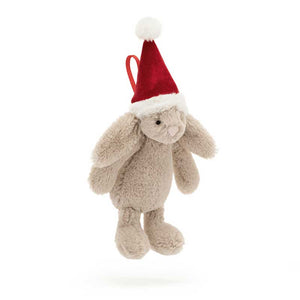 Jellycat Bashful Christmas Bunny Decoration image 0
