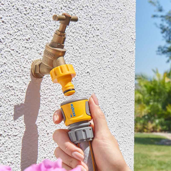 Hozelock Standard Soft Touch Hose End Connector (Twin Pack) image 1