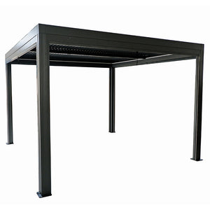 Supremo Belfort Grey Rectangular Pergola with Curtains & LEDs (4m x 3m) image 11