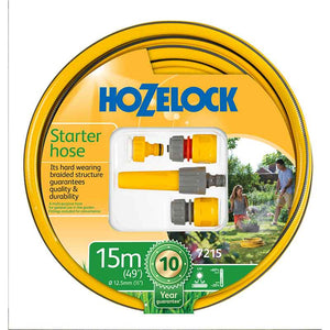 Hozelock Starter Hose, Fittings & Nozzle Set (15m) image 0
