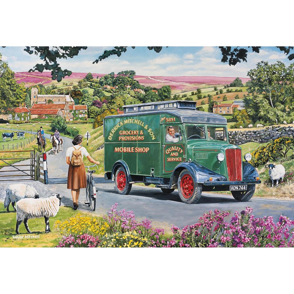 Gibsons Mitchell's Mobile Shop 4 x 500 Piece Jigsaw Puzzles image 0
