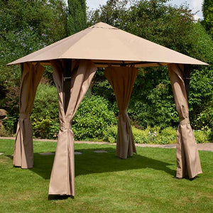 Glendale Venice Square Gazebo in Mocha (2.5m x 2.5m) image 1