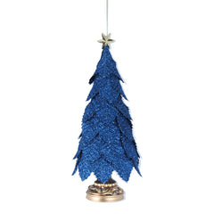 Gisela Graham Blue Glitter Tree image 0