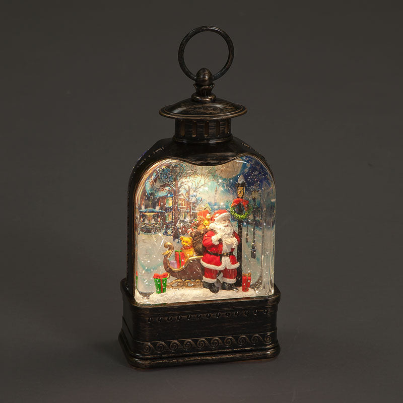 SnowTime LED Santa Sleigh Water Lantern image 0