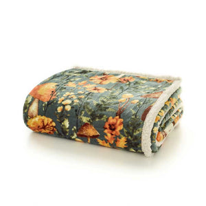 Deyongs Ultra Plush Printed Throw - Mushroom image 1
