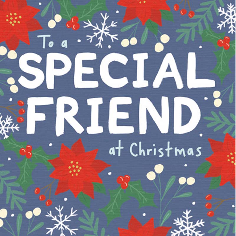 Woodmansterne Special Friend Poinsettia Christmas Card image 0