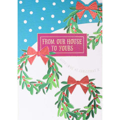 Wendy Jones-Blackett Our House To Yours Wreaths Christmas Card image 0