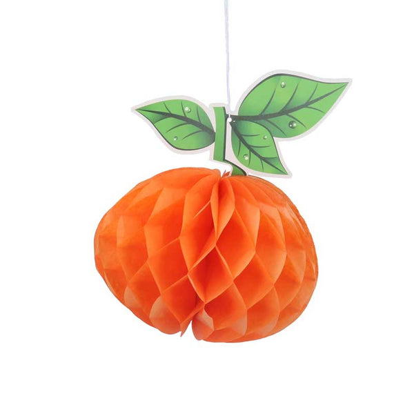 Gisela Graham Paper Honeycomb Pumpkin image 0
